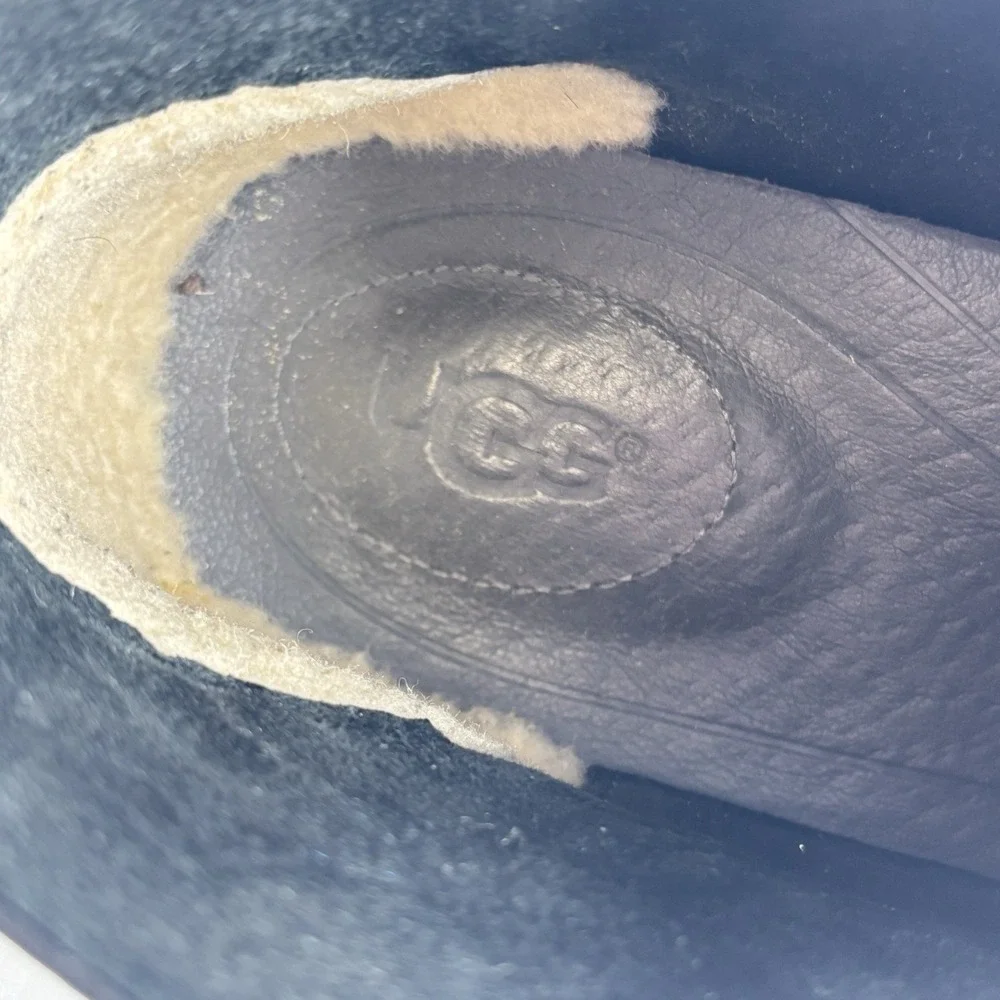 UGG Chukka Boots Black Leather Mens Sz 14 Ankle‎ Lace-Up Grunge Streetwear Boho